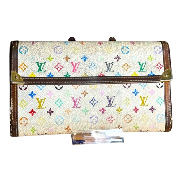 LOUIS VUITTON Takashi Murakami Multicolor Monogram International wallet - Picture 1 of 16